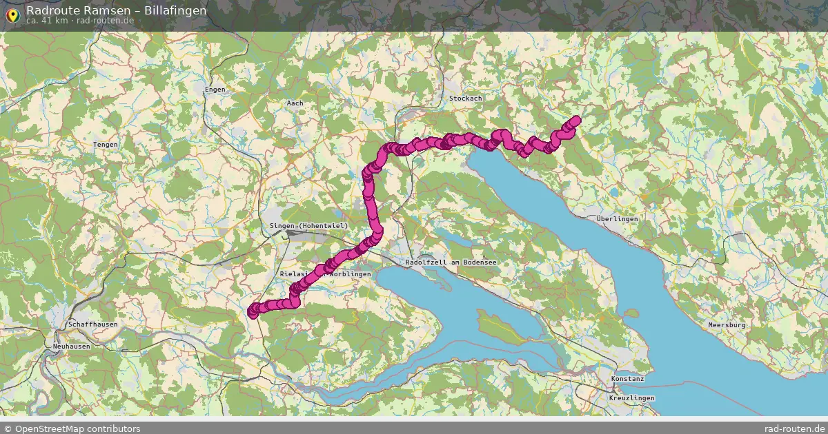 Fahrradroute Ramsen – Billafingen (41 km) – Rad-Routen.de