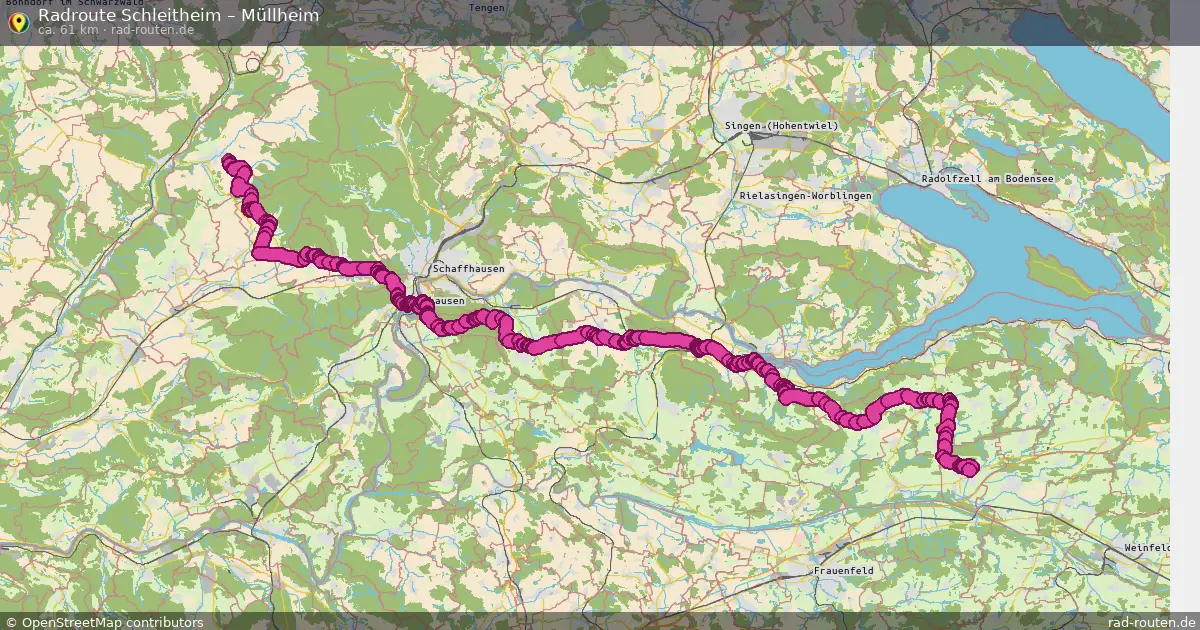 Fahrradroute Schleitheim – Müllheim (61 km) – Rad-Routen.de