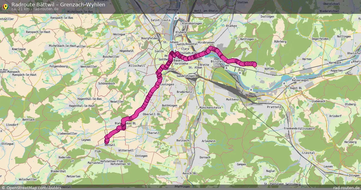 Radtour Bättwil – Grenzach-Wyhlen