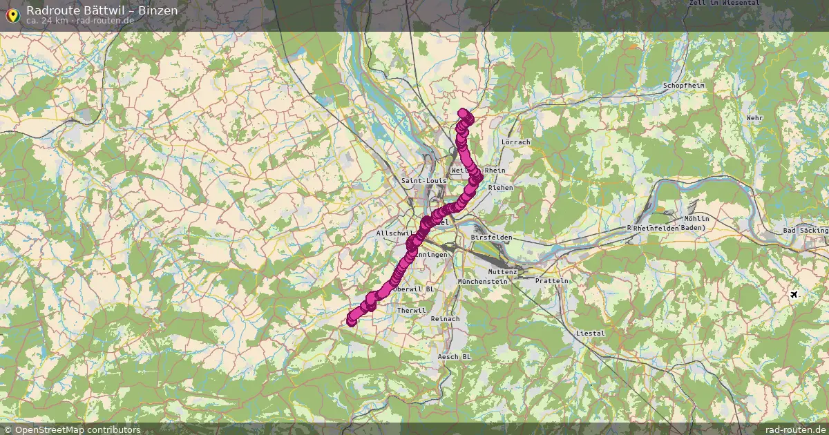 Radtour Bättwil – Binzen