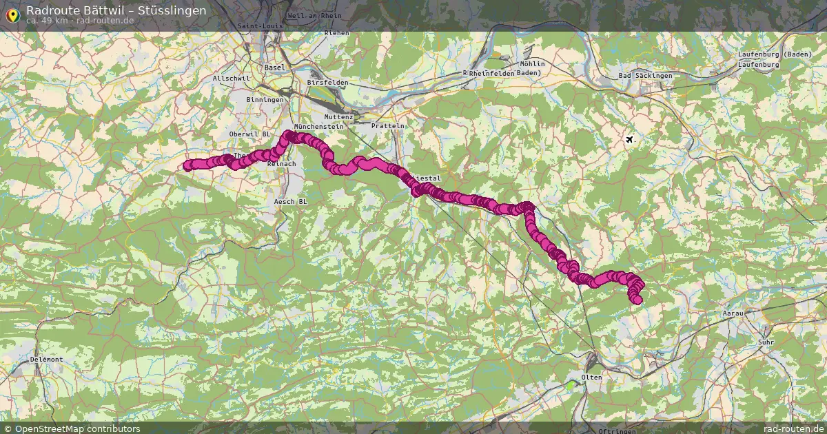 Radtour Bättwil – Stüsslingen