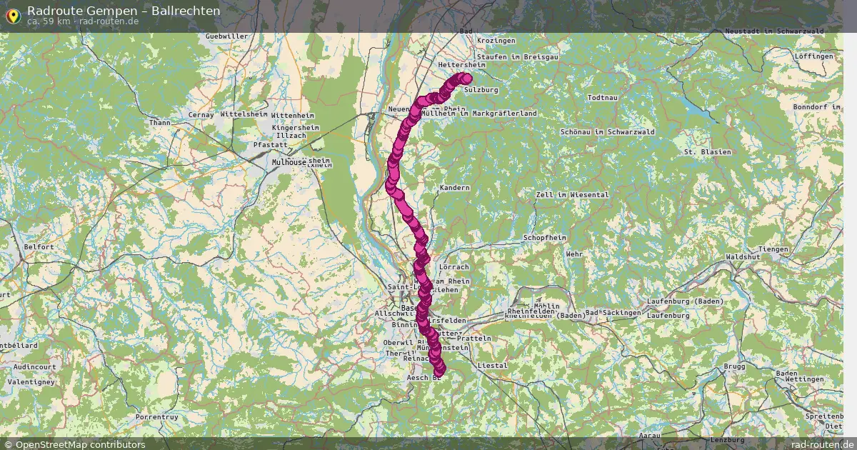 Radtour Gempen – Ballrechten