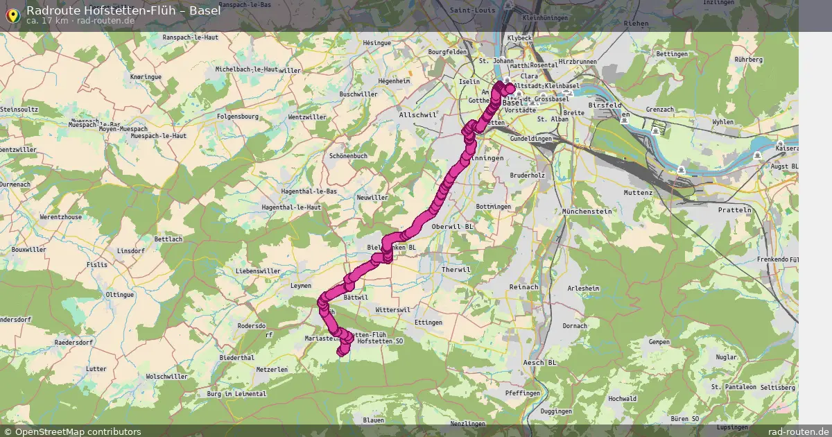 Radtour Hofstetten-Flüh – Basel