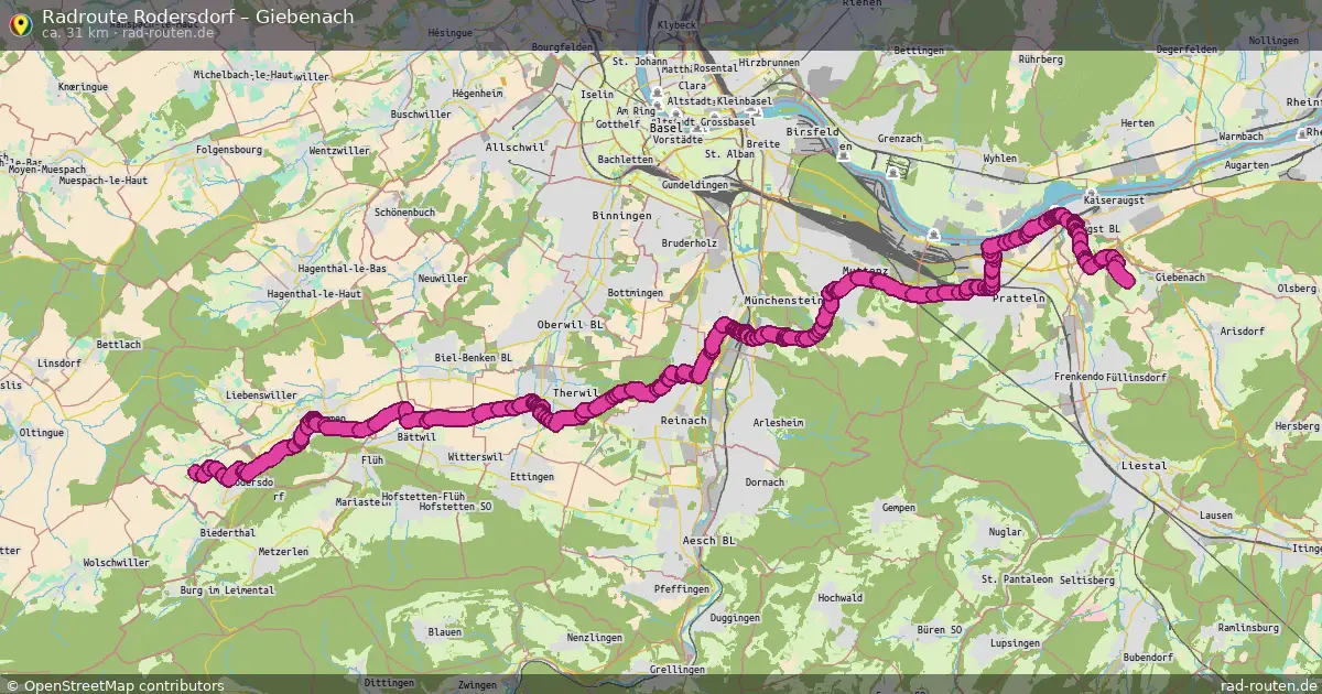 Radtour Rodersdorf – Giebenach