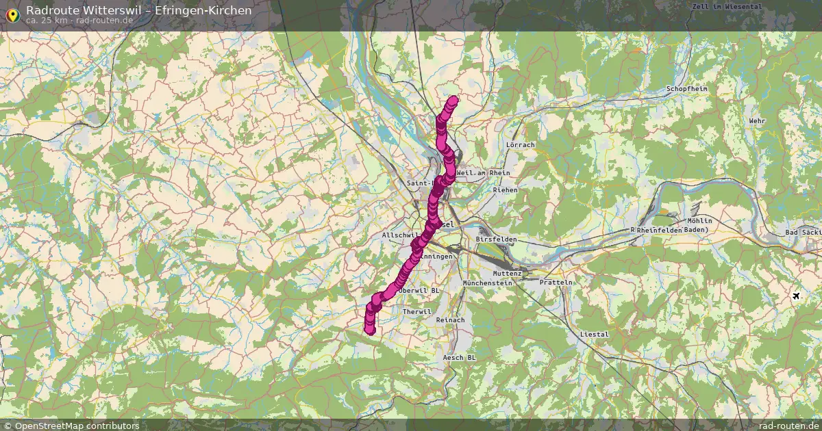 Radtour Witterswil – Efringen-Kirchen