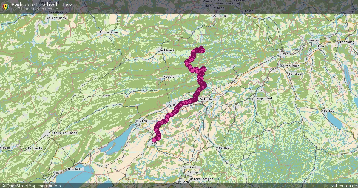 Radtour Erschwil – Lyss