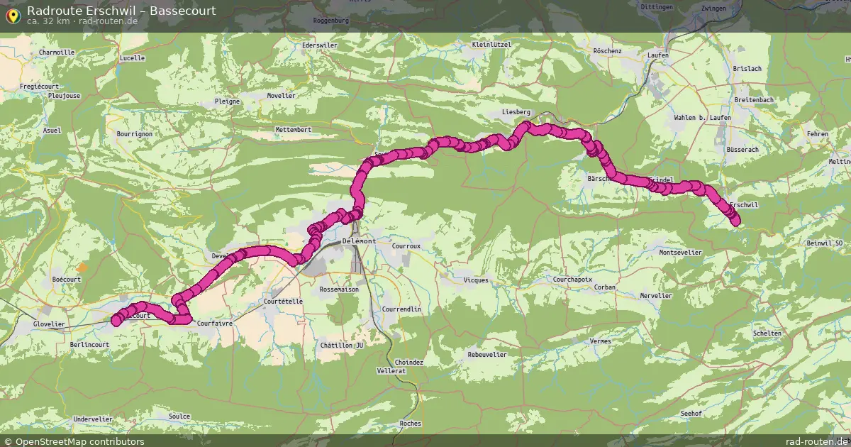 Radtour Erschwil – Bassecourt