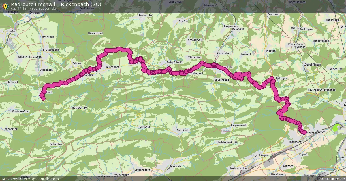 Radtour Erschwil – Rickenbach (So)