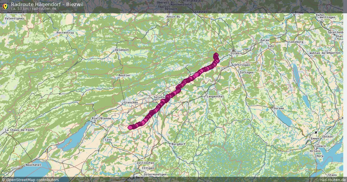 Radtour Hägendorf – Biezwil
