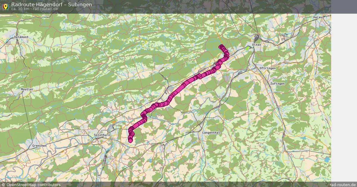 Radtour Hägendorf – Subingen