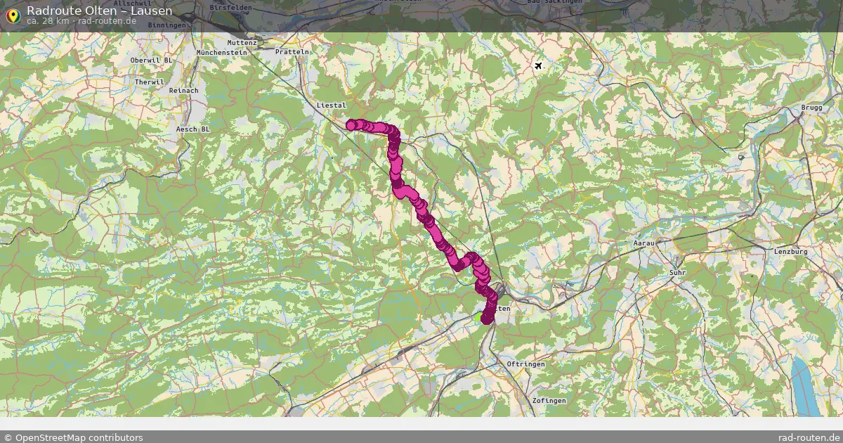 Radtour Olten – Lausen