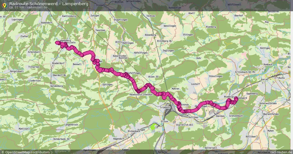Radtour Schönenwerd – Lampenberg