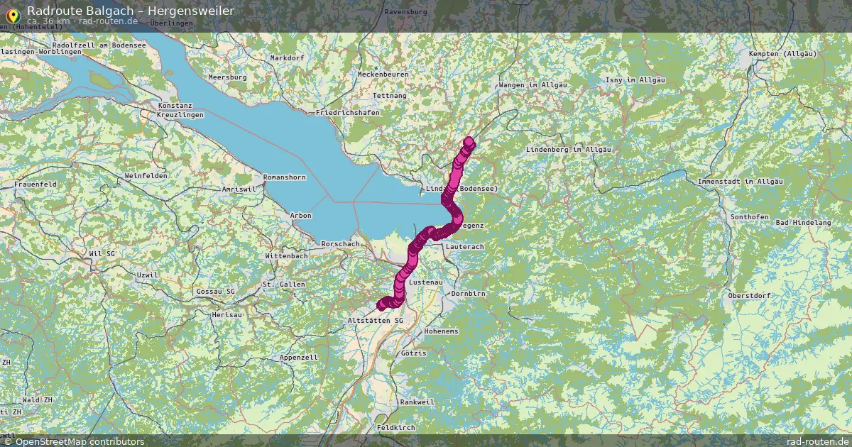 Radtour Balgach – Hergensweiler