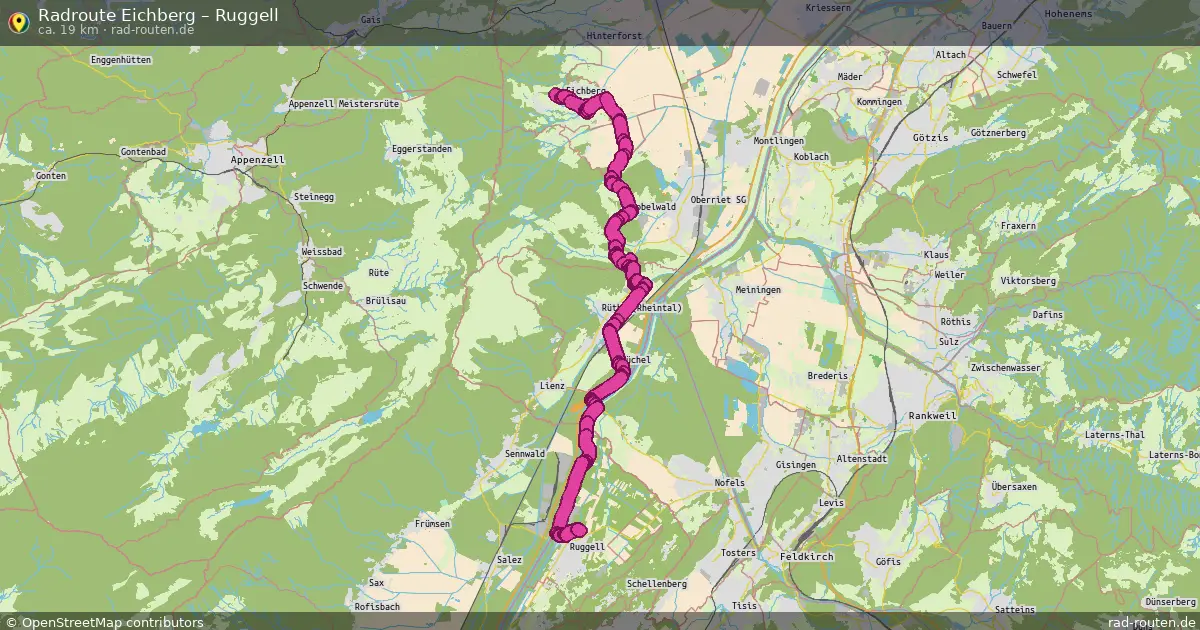 Radtour Eichberg – Ruggell