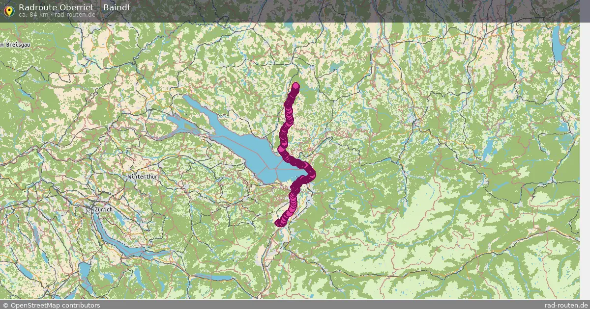 Fahrradroute Oberriet – Baindt