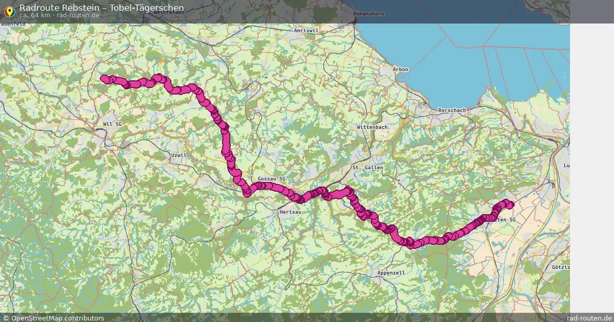 Radtour Rebstein – Tobel-Tägerschen