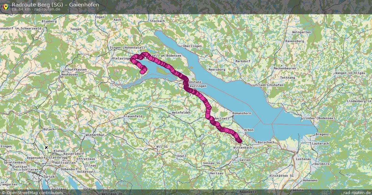 Radtour Berg (Sg) – Gaienhofen