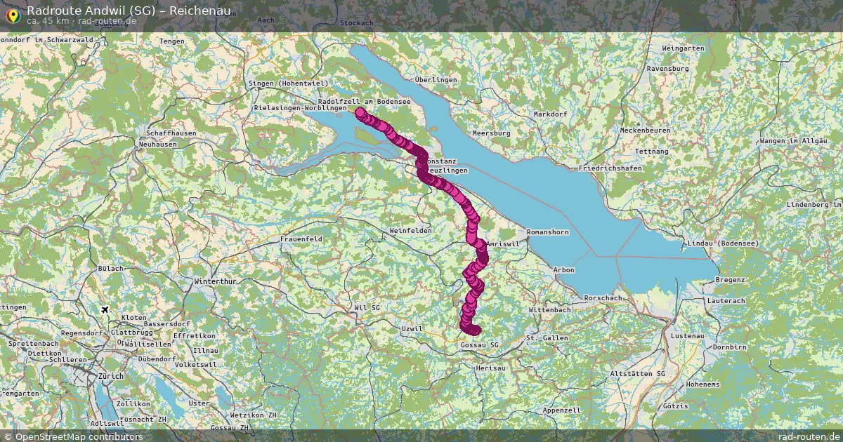 Radtour Andwil (Sg) – Reichenau