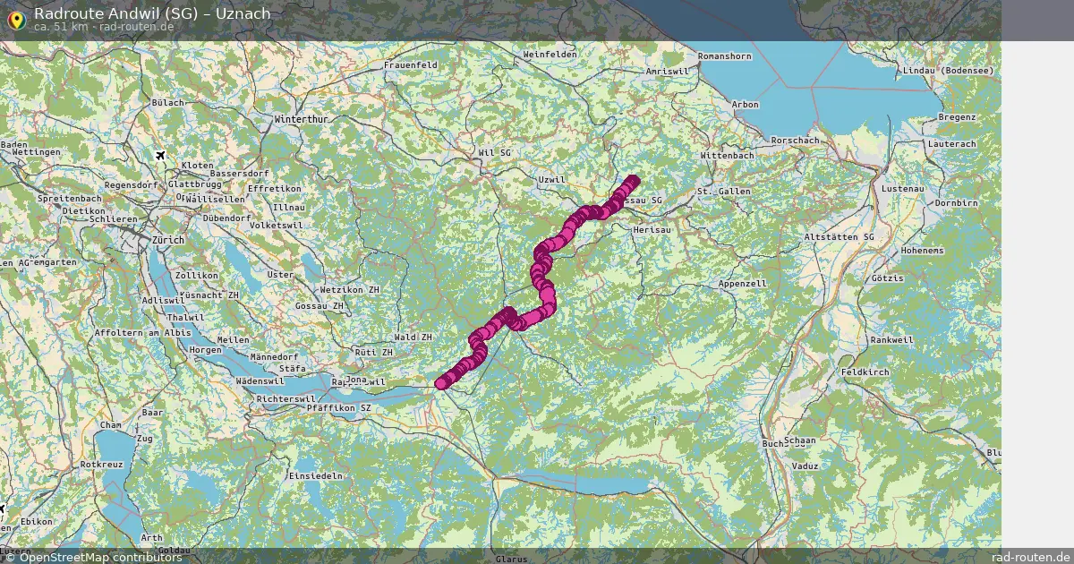 Radtour Andwil (Sg) – Uznach