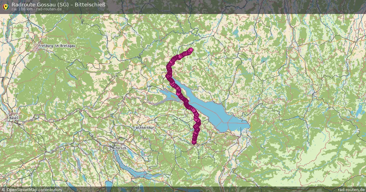 Radtour Gossau (Sg) – Bittelschieß
