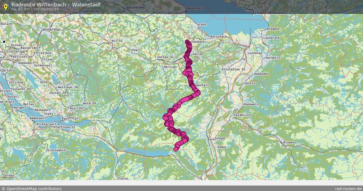 Radtour Wittenbach – Walenstadt