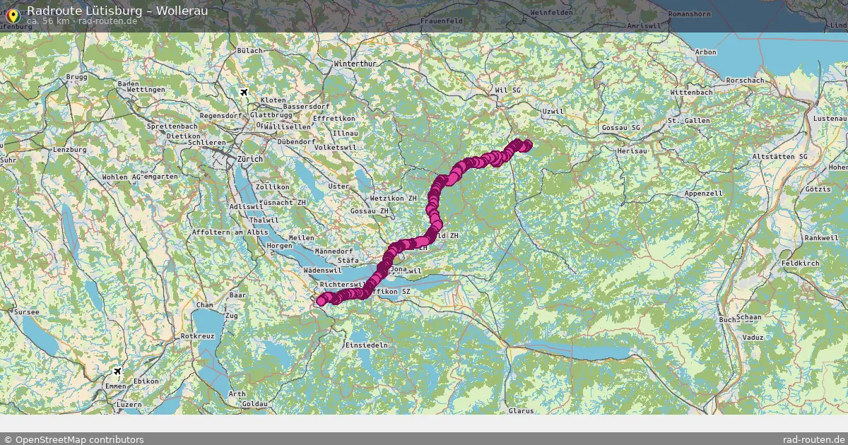 Radtour Lütisburg – Wollerau
