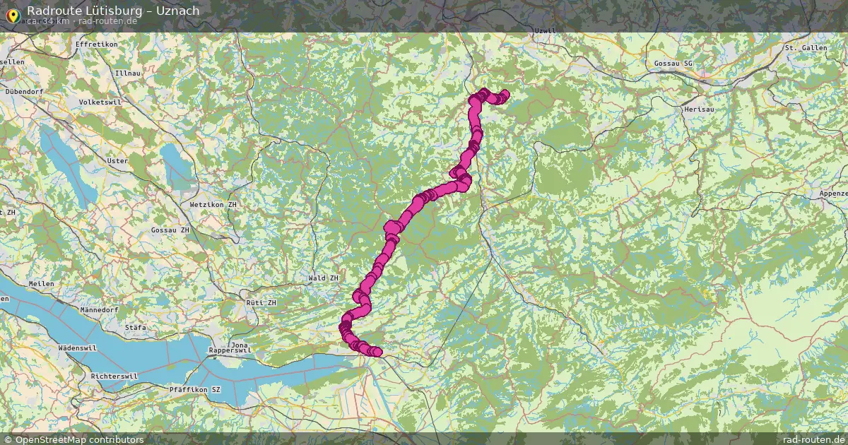 Radtour Lütisburg – Uznach