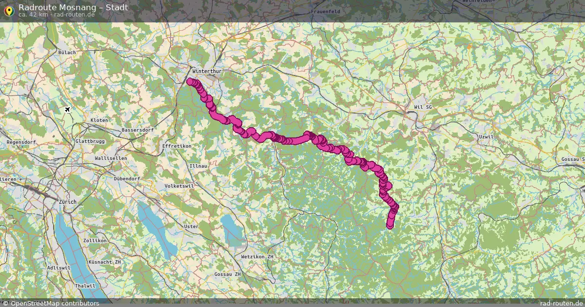 Radtour Mosnang – Stadt