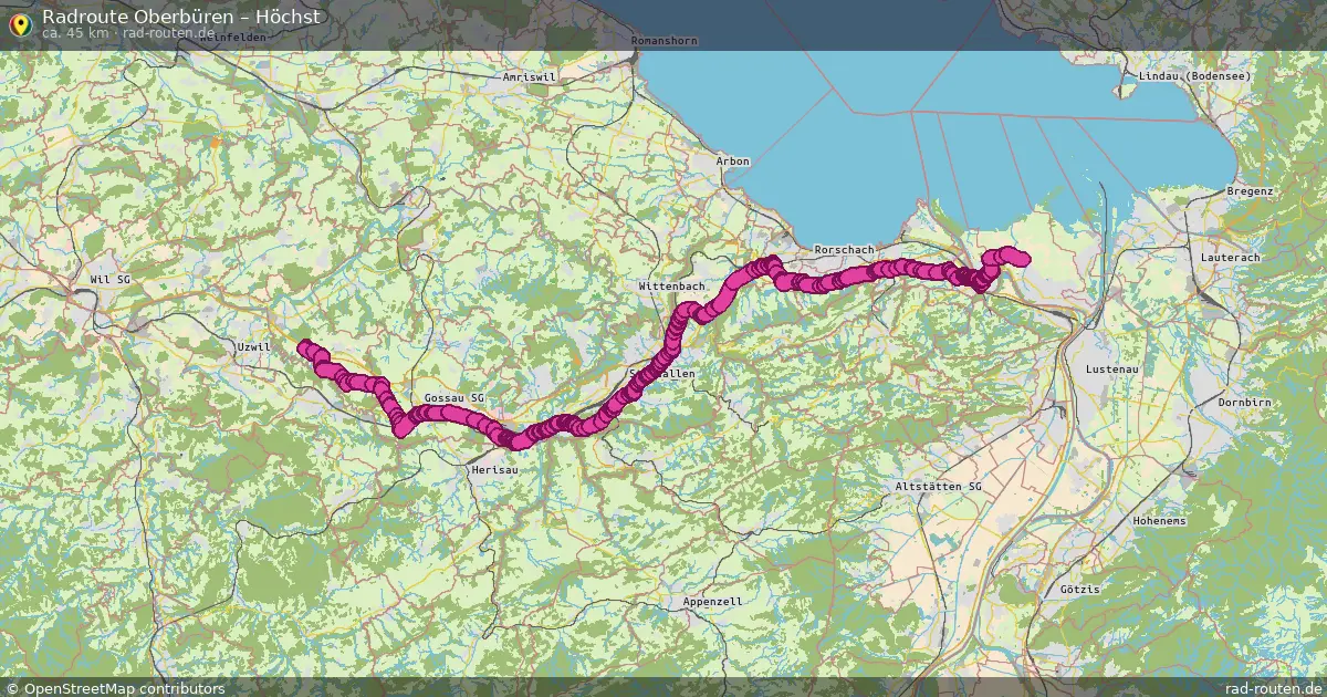 Radtour Oberbüren – Höchst