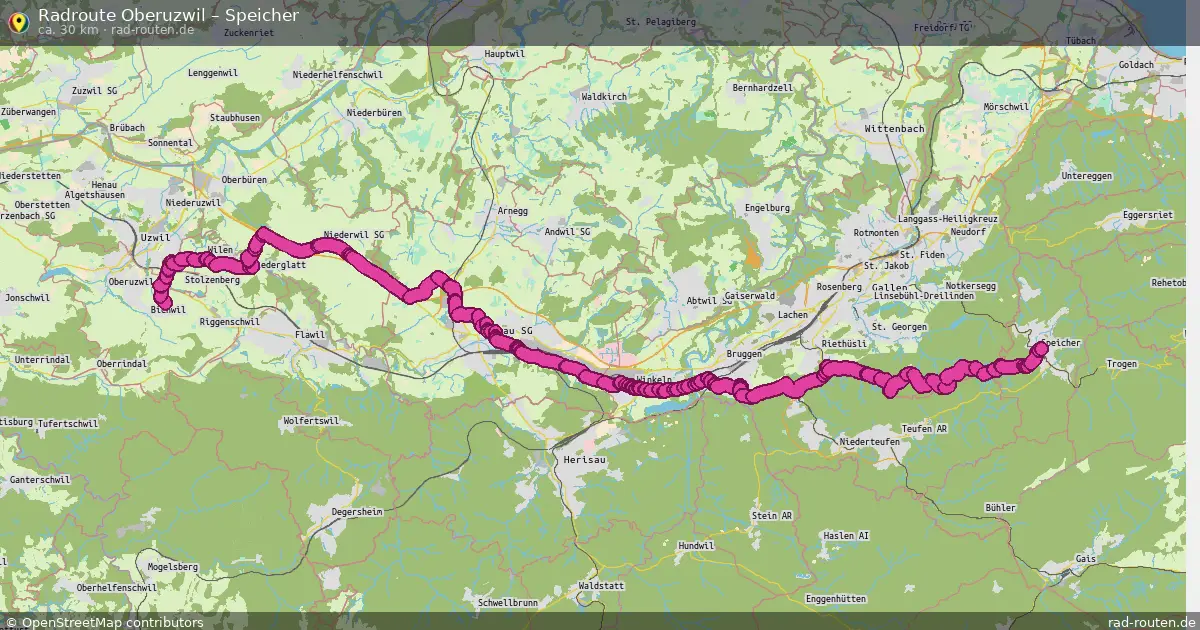 Radtour Oberuzwil – Speicher