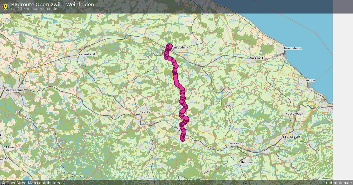 Radtour Oberuzwil – Weinfelden