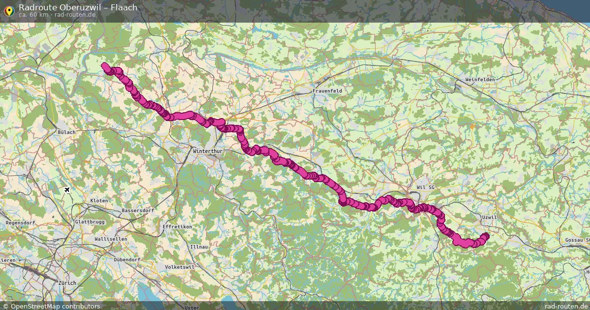 Radtour Oberuzwil – Flaach