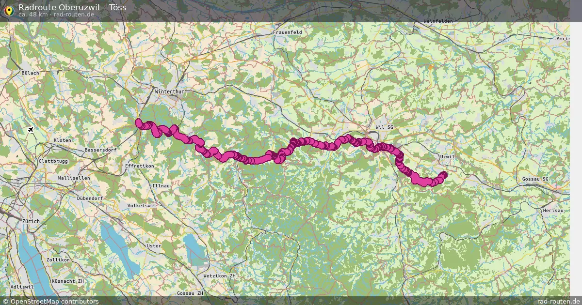 Radtour Oberuzwil – Töss