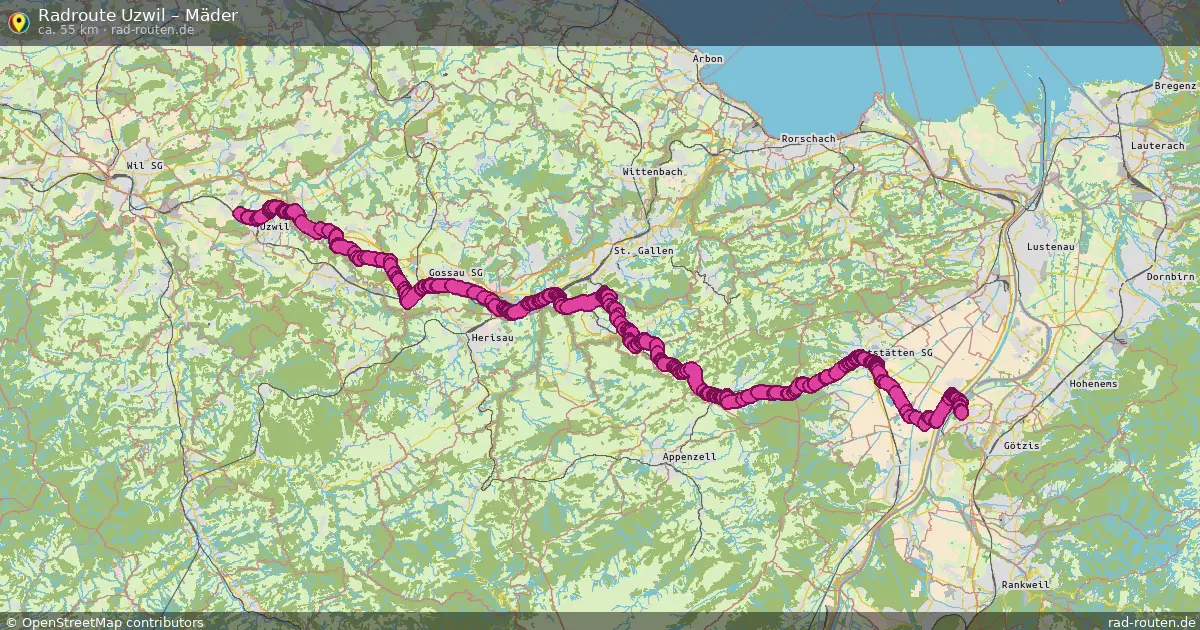 Radtour Uzwil – Mäder