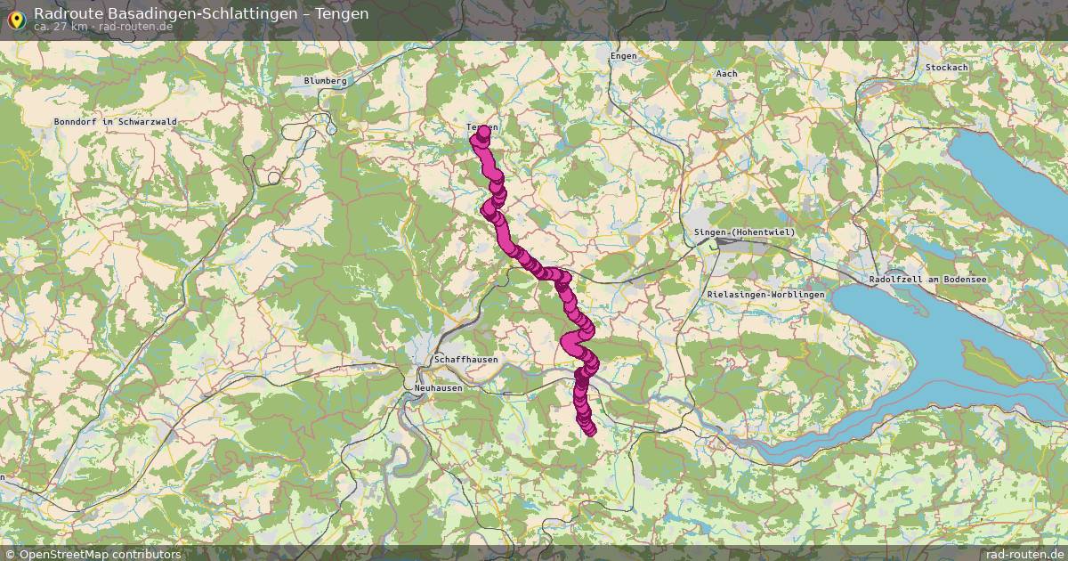 Fahrradroute Basadingen-Schlattingen – Tengen