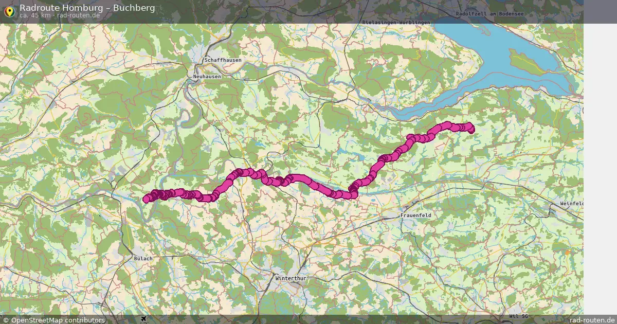 Fahrradroute Homburg – Buchberg (45 km) – Rad-Routen.de