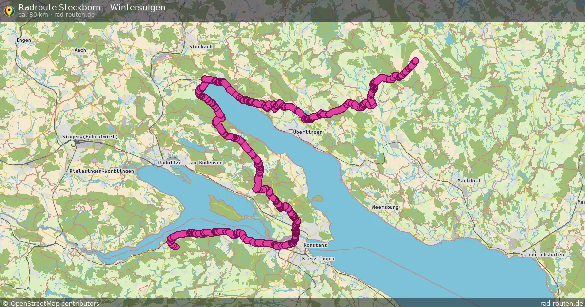 Fahrradroute Steckborn – Wintersulgen (80 km) – Rad-Routen.de