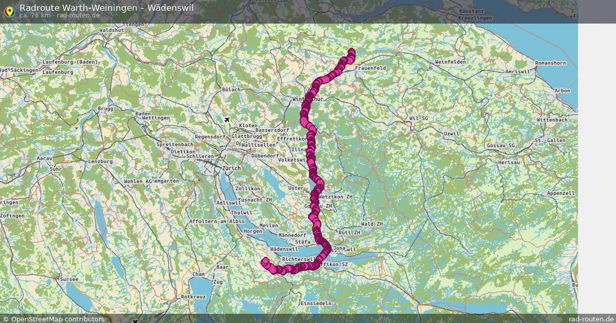 Radtour Warth-Weiningen – Wädenswil