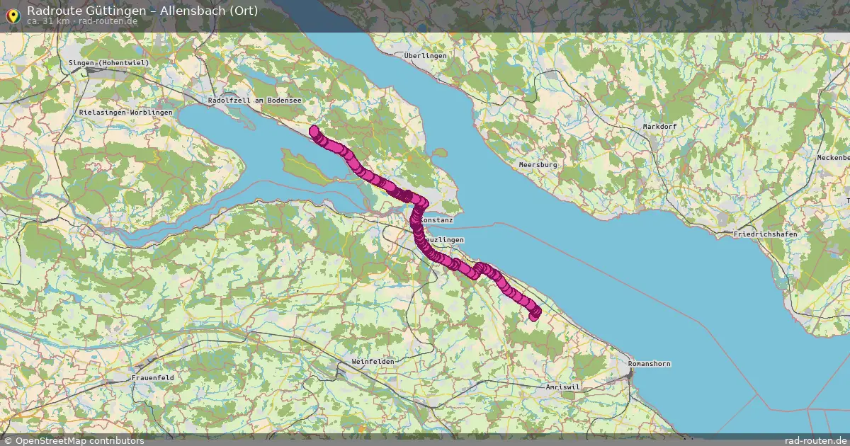 Radtour Güttingen – Allensbach (Ort)