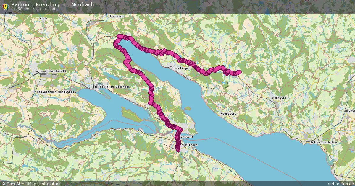 Fahrradroute Kreuzlingen – Neufrach (58 km) – Rad-Routen.de