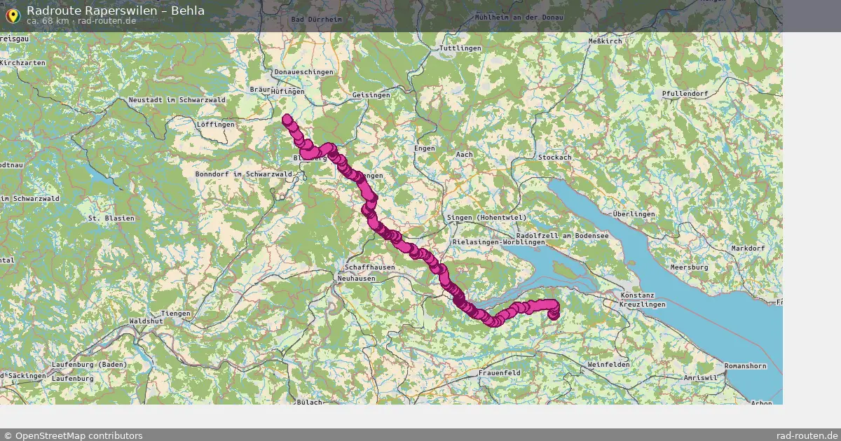 Radtour Raperswilen – Behla