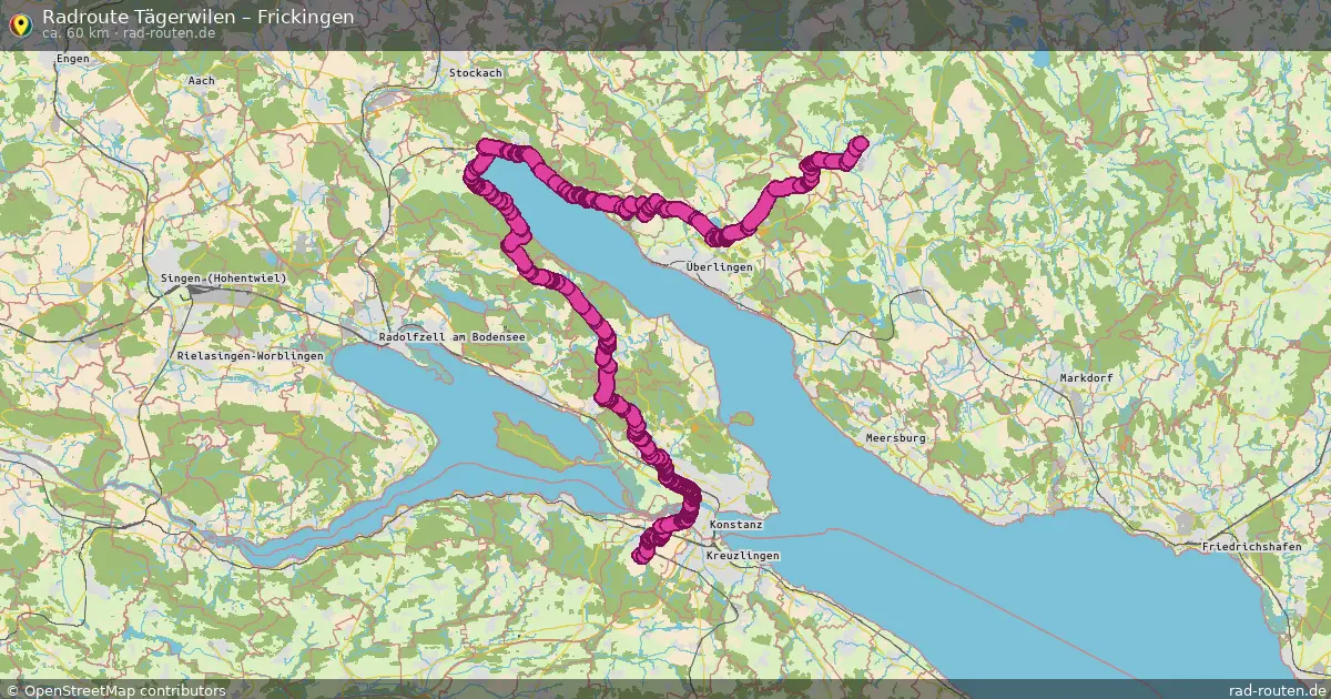 Fahrradroute Tägerwilen – Frickingen (60 km) – Rad-Routen.de