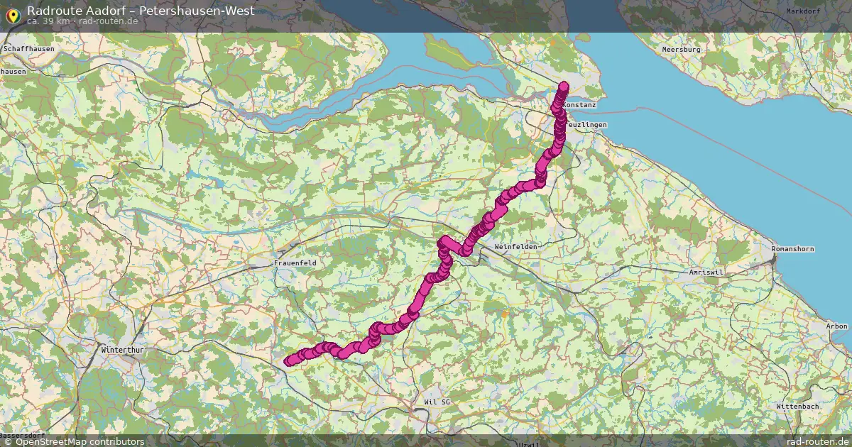 Radtour Aadorf – Petershausen-West