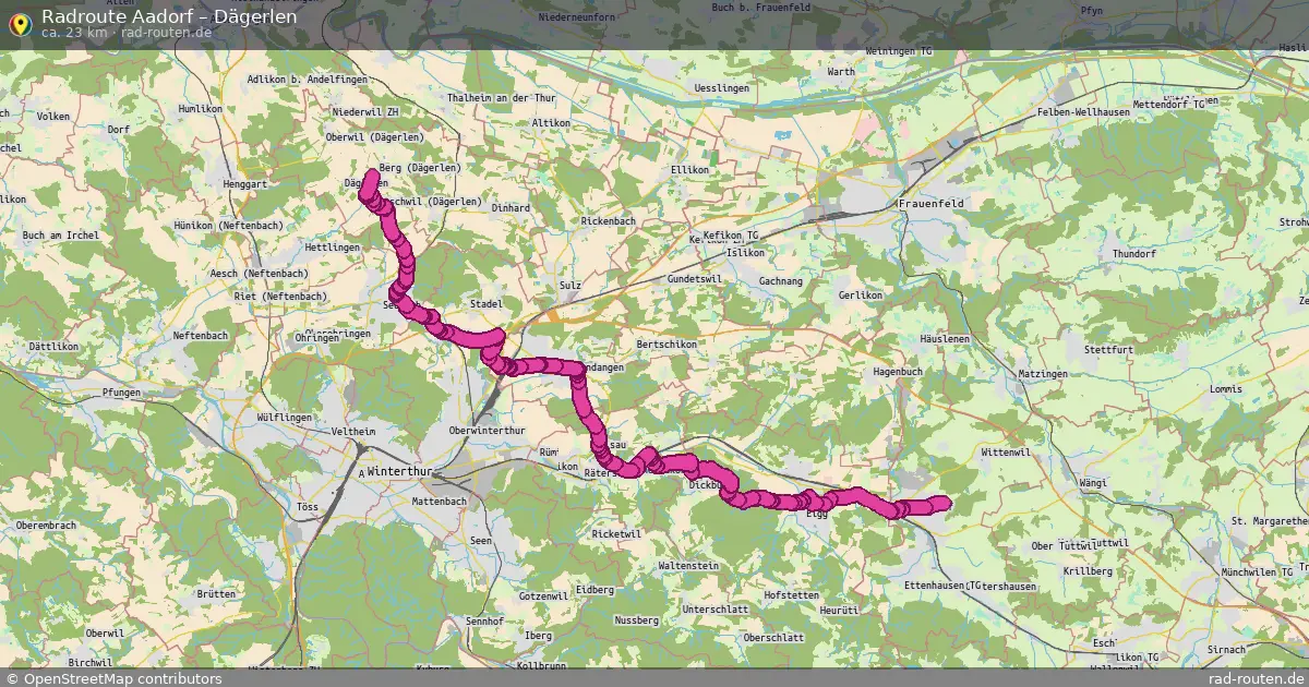 Radtour Aadorf – Dägerlen