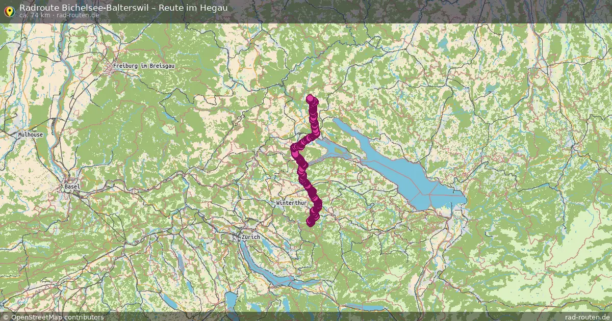 Fahrradroute Bichelsee-Balterswil – Reute Im Hegau (74 km) – Rad-Routen.de