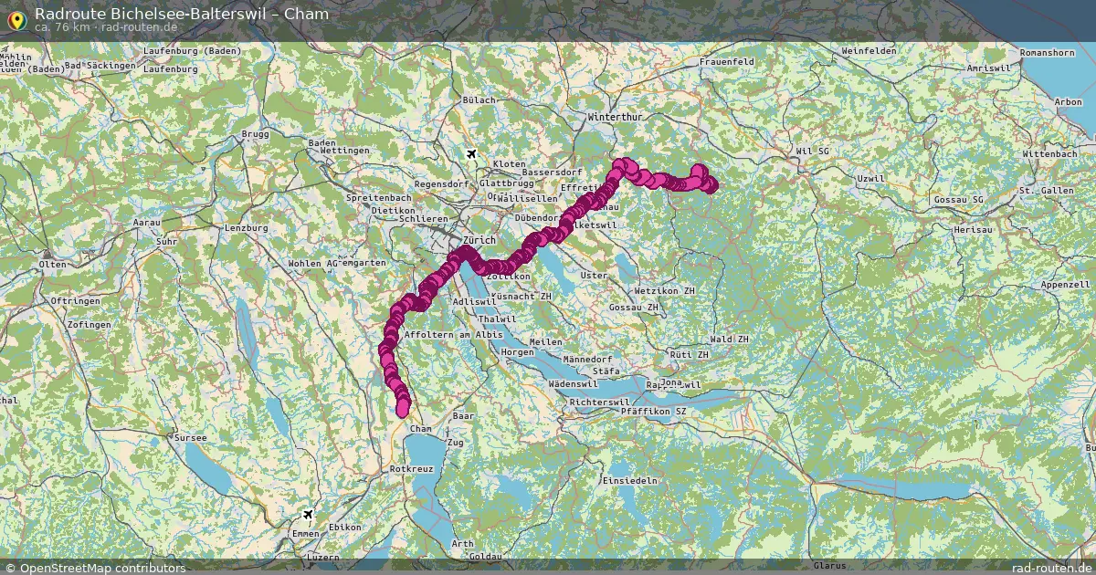 Radtour Bichelsee-Balterswil – Cham