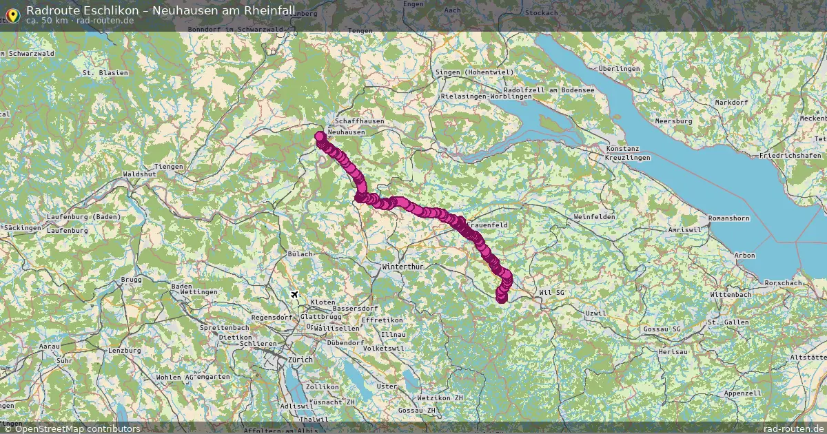 Radtour Eschlikon – Neuhausen Am Rheinfall