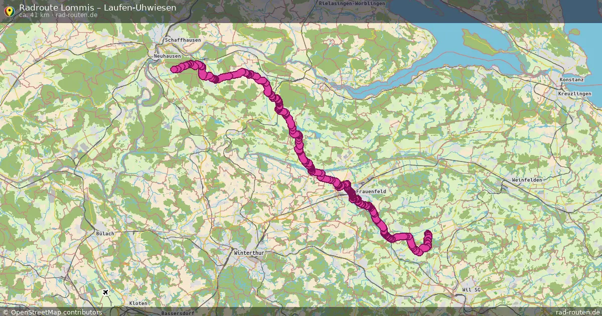 Radtour Lommis – Laufen-Uhwiesen