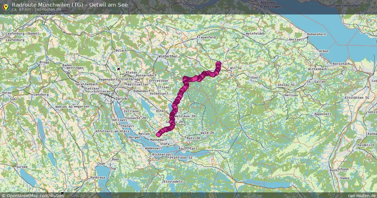 Radtour Münchwilen (Tg) – Oetwil Am See