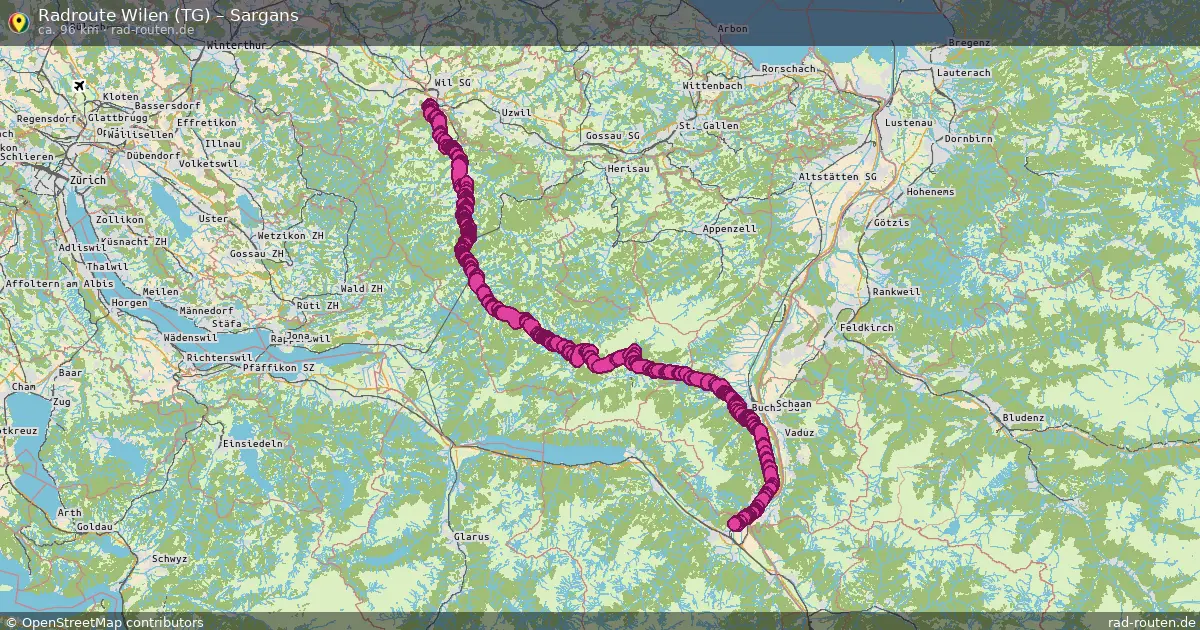 Radtour Wilen (Tg) – Sargans